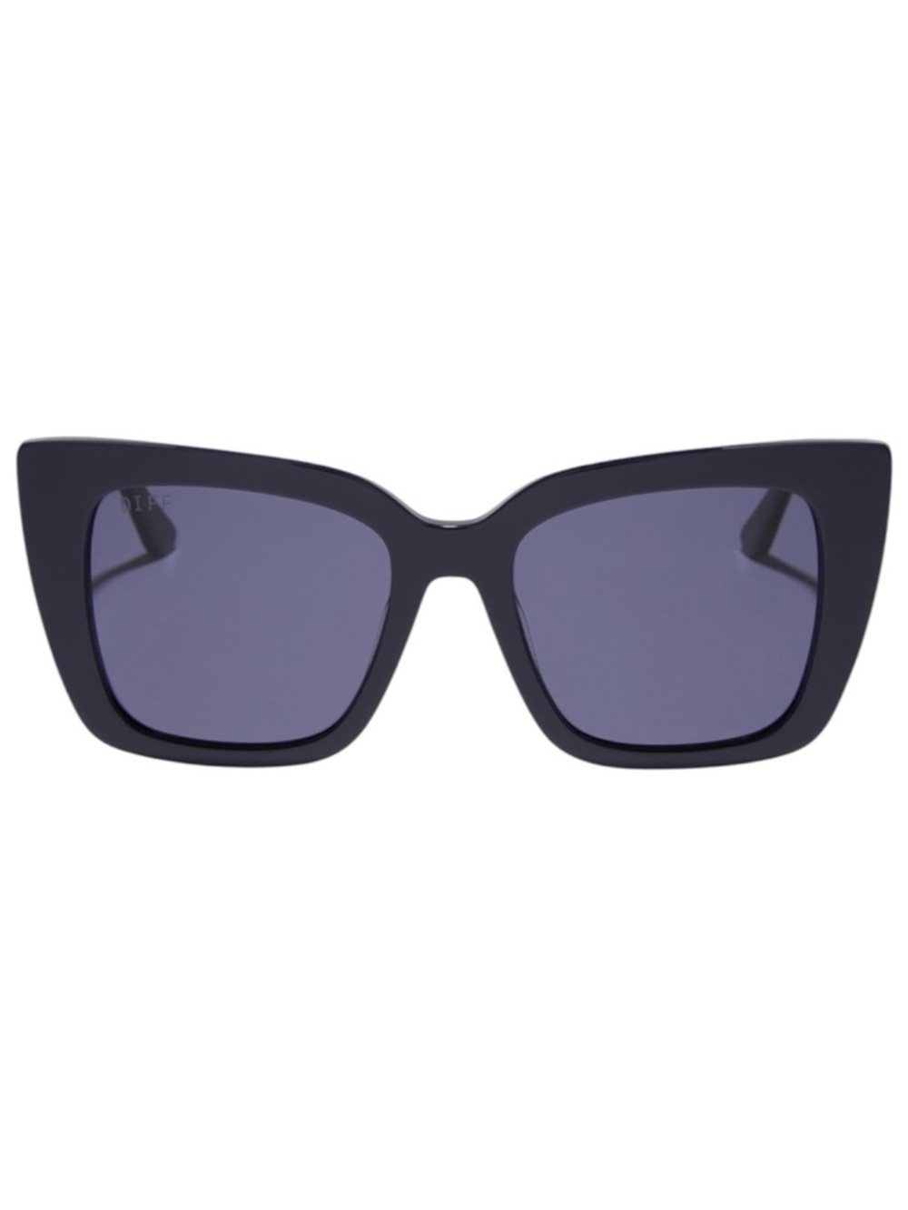 DIFF Lizzy Sunglasses Royal Black Frame Midnight Lens Sunglasses NWT